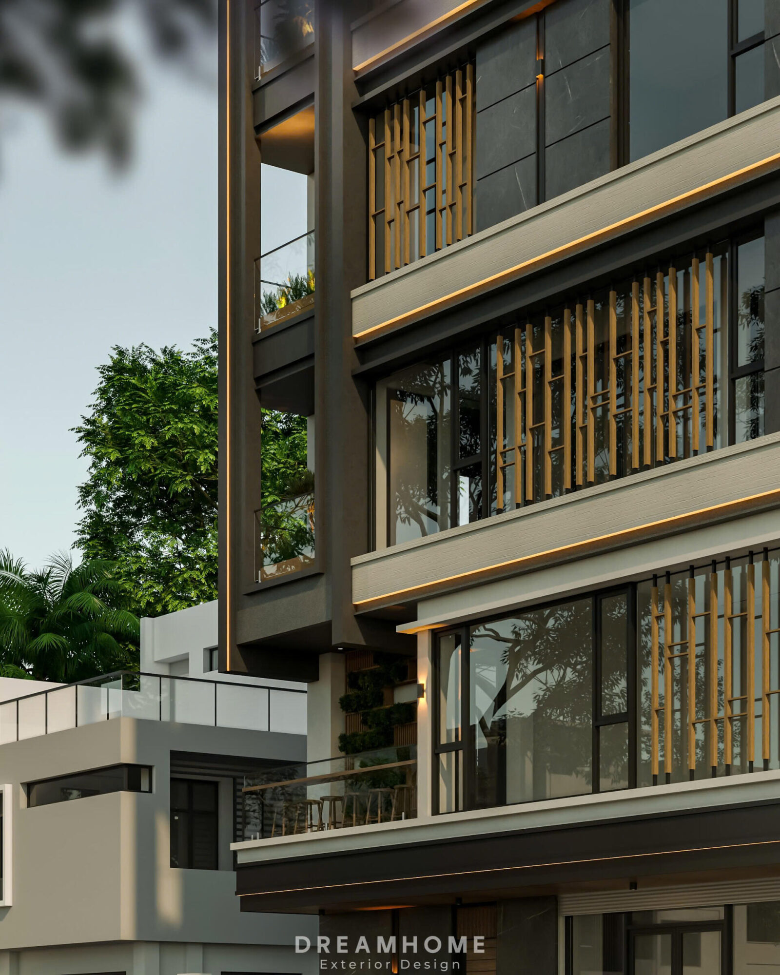 thiết kế kiến trúc nhà phố