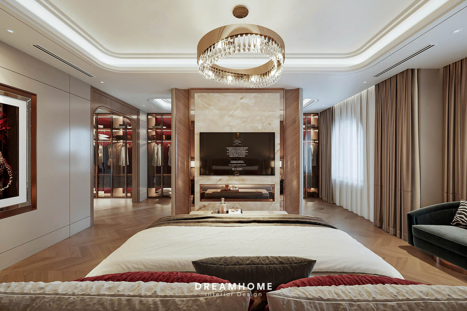 Gợi Ý Thiết Kế Phòng Ngủ Master Biệt Thự Vinhomes Vũ Yên Sang Trọng 9 thiết kế phòng ngủ