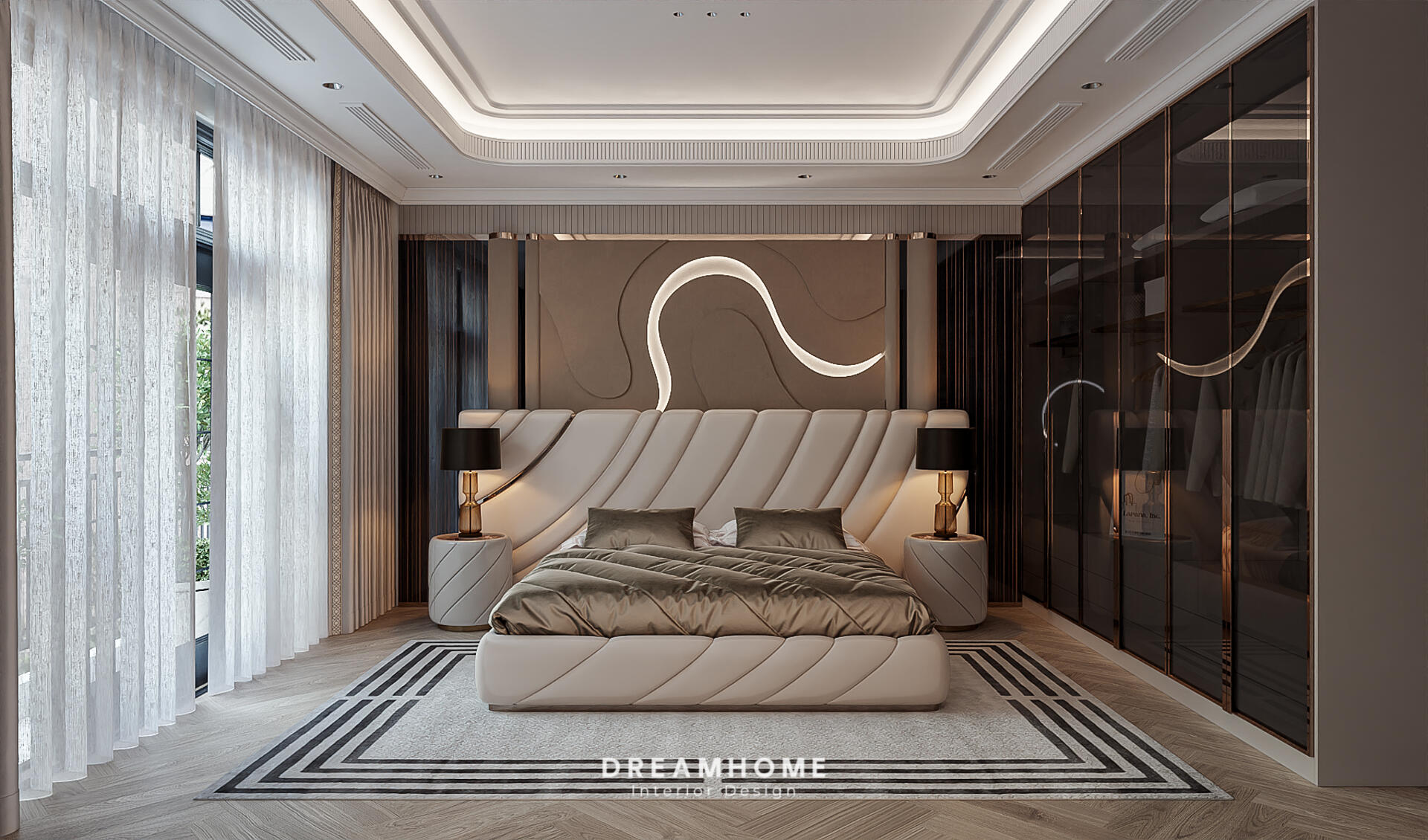 Gợi Ý Thiết Kế Phòng Ngủ Master Biệt Thự Vinhomes Vũ Yên Sang Trọng 16 thiết kế phòng ngủ