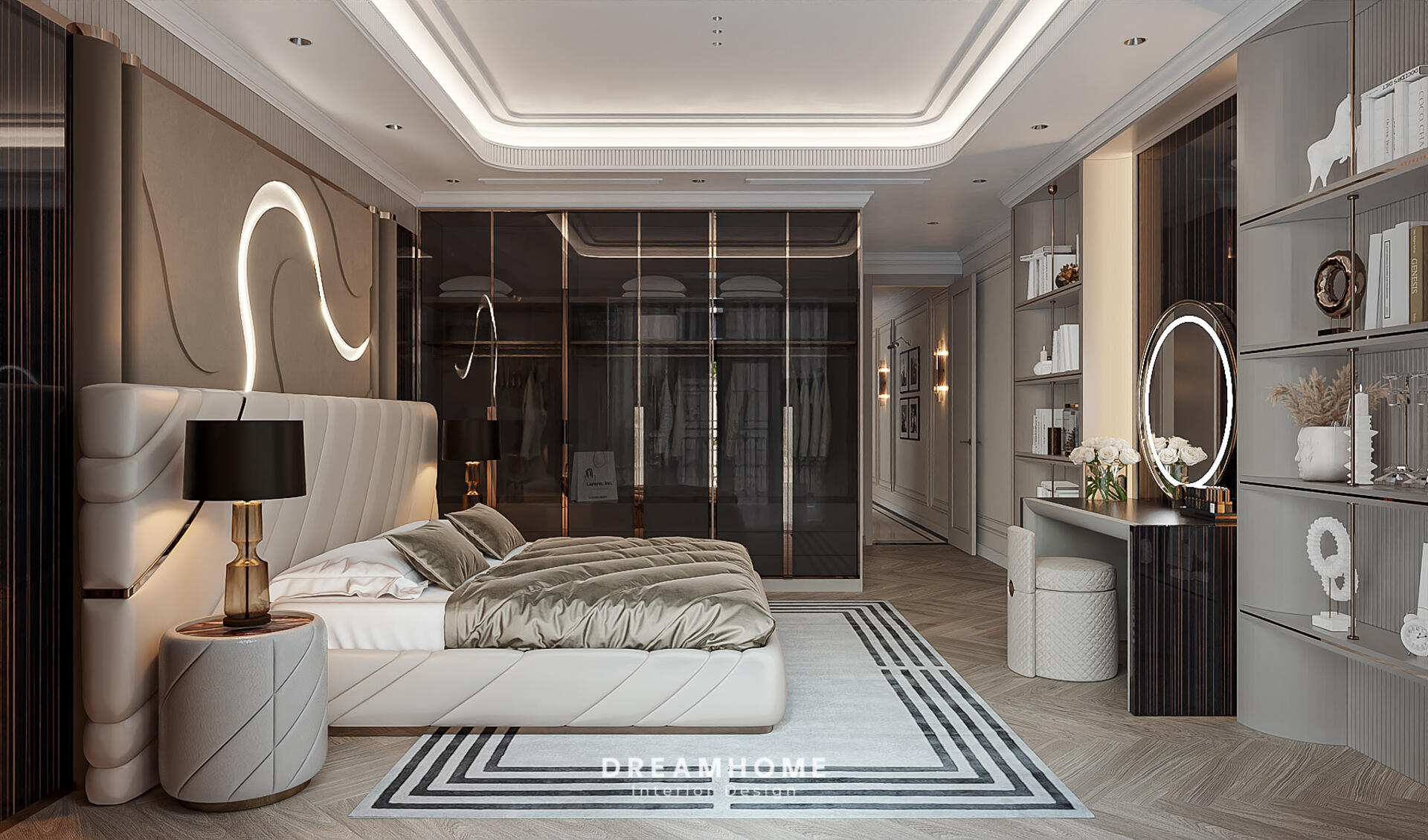 Gợi Ý Thiết Kế Phòng Ngủ Master Biệt Thự Vinhomes Vũ Yên Sang Trọng 17 T3 View020000
