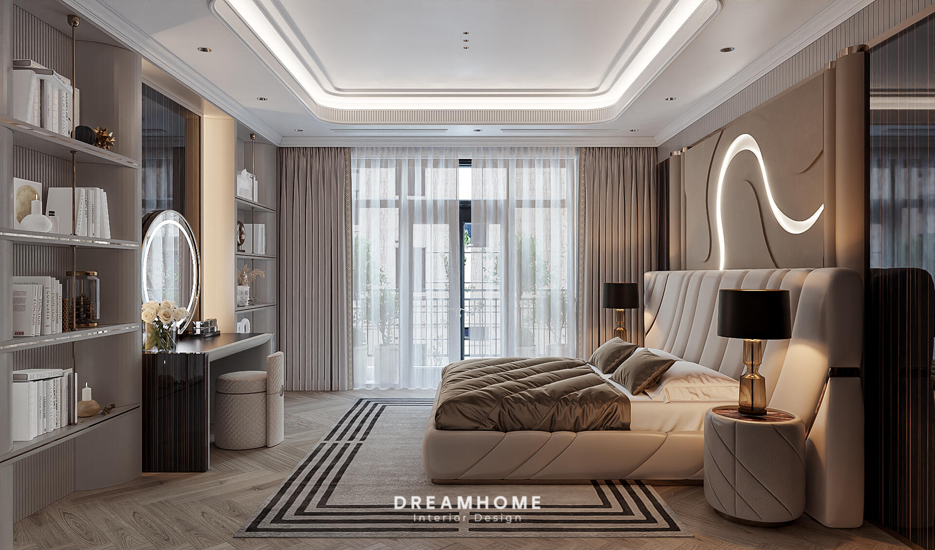 Gợi Ý Thiết Kế Phòng Ngủ Master Biệt Thự Vinhomes Vũ Yên Sang Trọng 18 thiết kế phòng ngủ