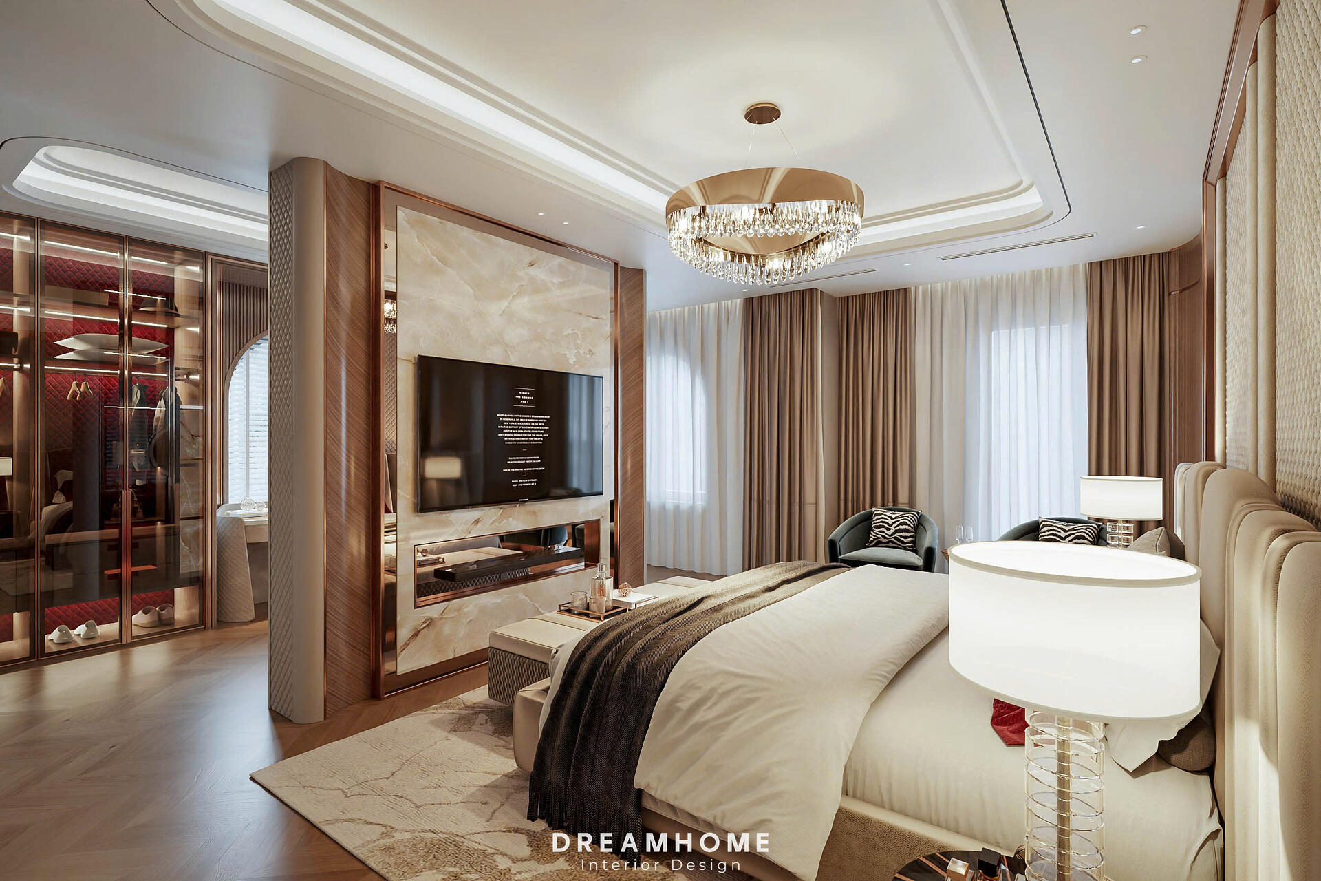 Gợi Ý Thiết Kế Phòng Ngủ Master Biệt Thự Vinhomes Vũ Yên Sang Trọng 5 thiết kế phòng ngủ
