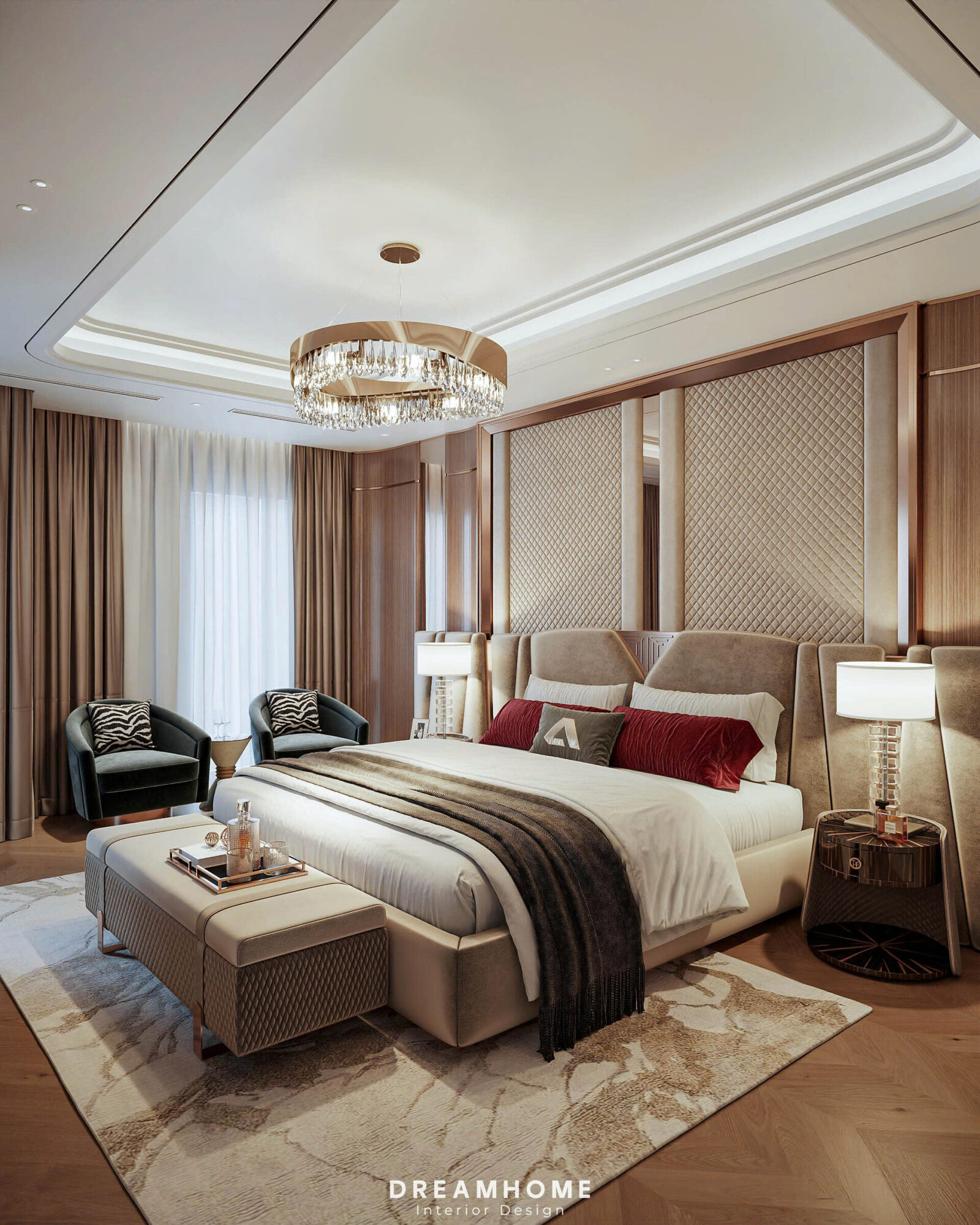Gợi Ý Thiết Kế Phòng Ngủ Master Biệt Thự Vinhomes Vũ Yên Sang Trọng 6 d435565e6ed0e28ebbc1124