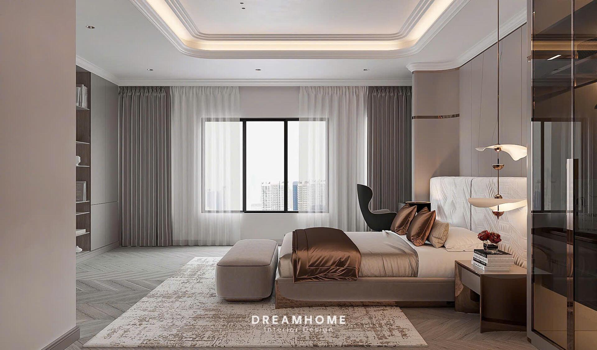 Gợi Ý Thiết Kế Phòng Ngủ Master Biệt Thự Vinhomes Vũ Yên Sang Trọng 14 thiết kế phòng ngủ