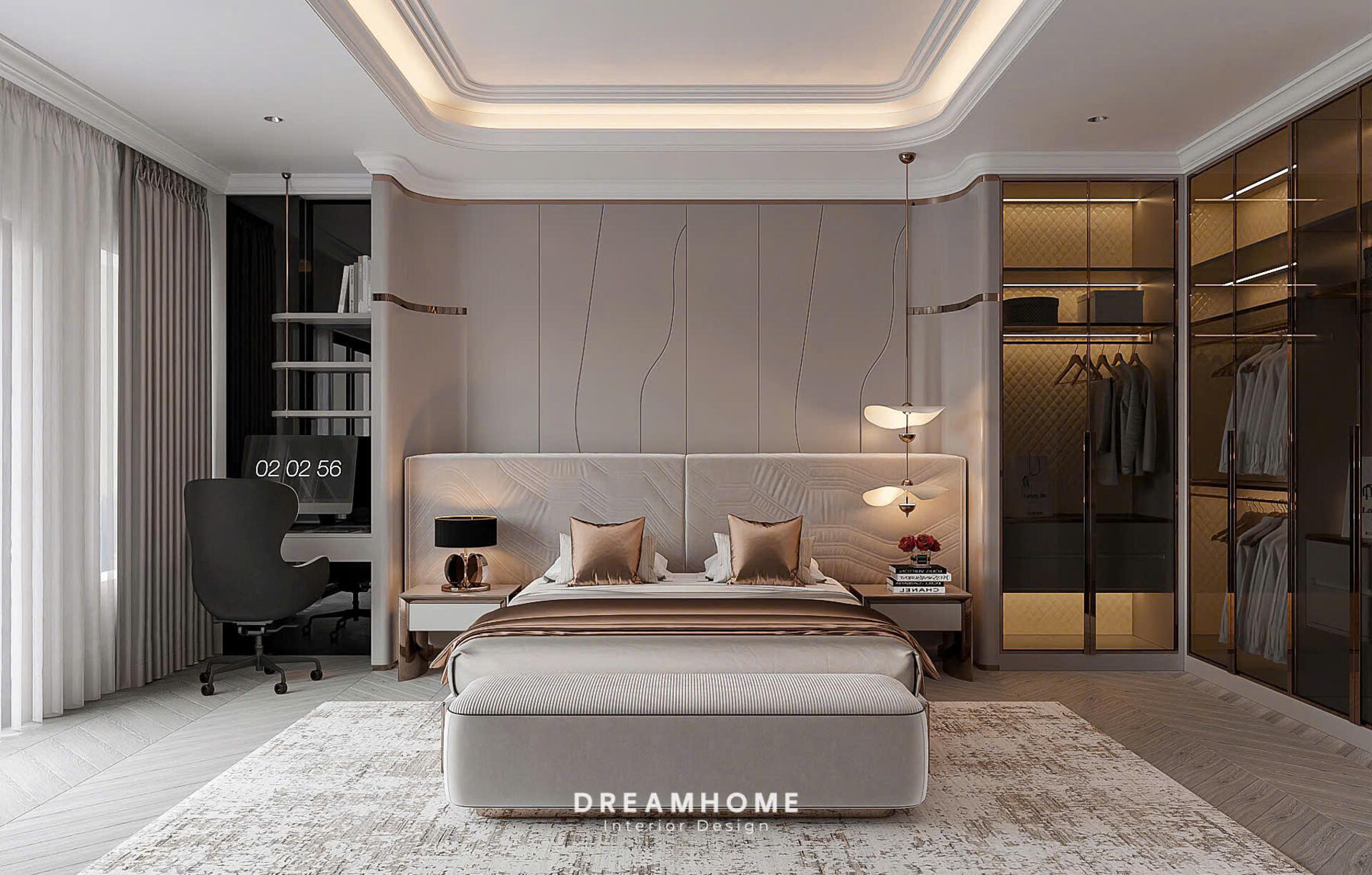 Gợi Ý Thiết Kế Phòng Ngủ Master Biệt Thự Vinhomes Vũ Yên Sang Trọng 10 thiết kế phòng ngủ
