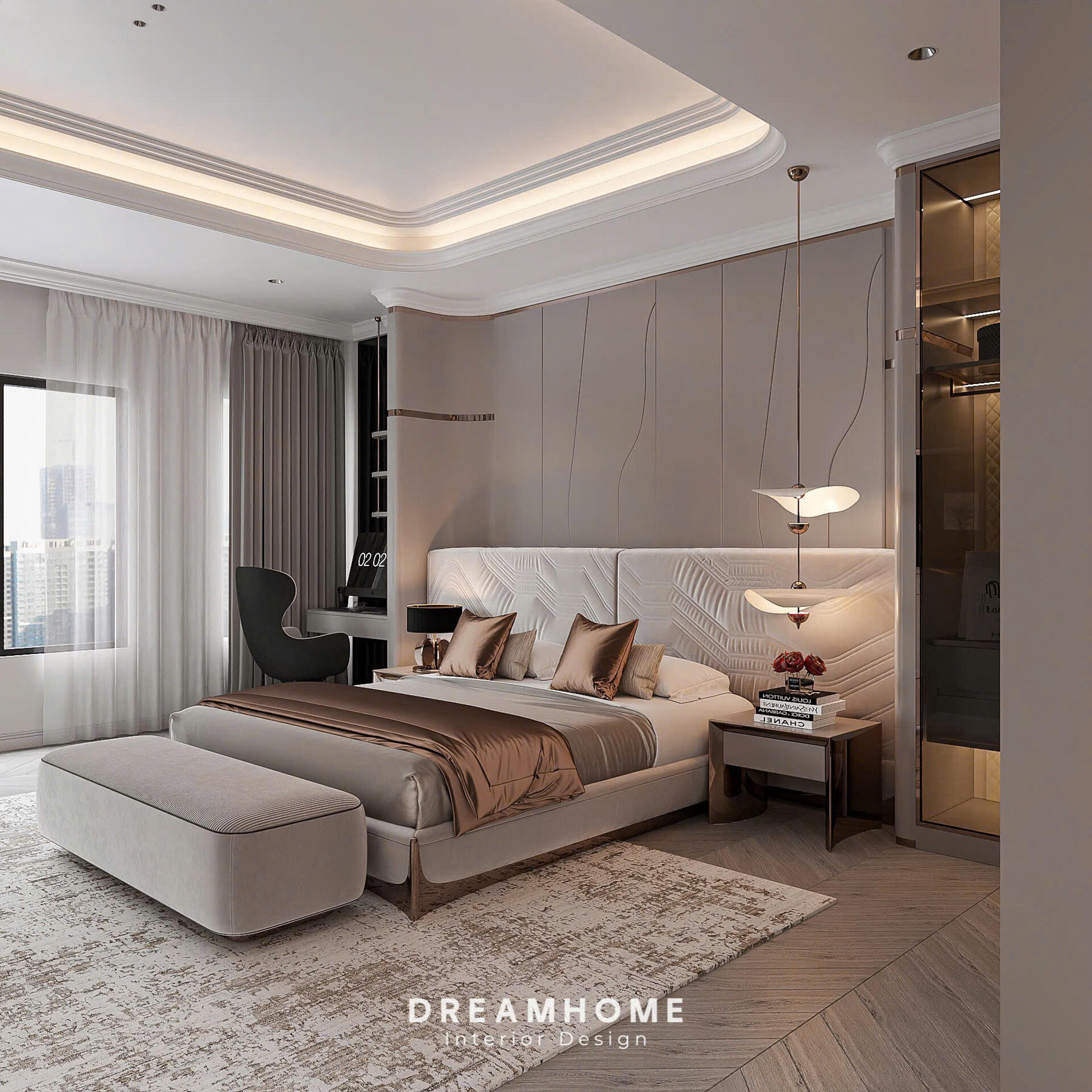 Gợi Ý Thiết Kế Phòng Ngủ Master Biệt Thự Vinhomes Vũ Yên Sang Trọng 11 z6015296345795 9f5ab0b62d0e1d8ad5e5b7000961c6d8