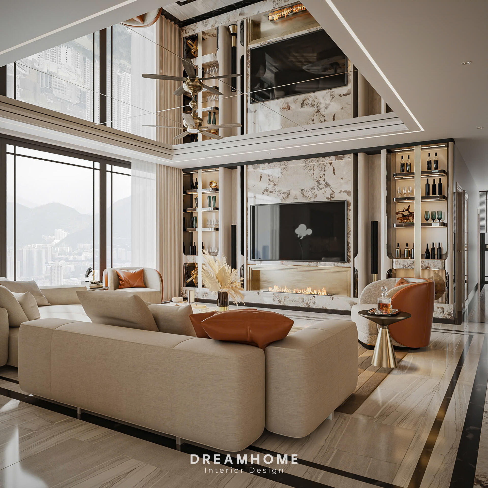 Top ý tưởng thiết kế phòng khách biệt thự Vinhomes Vũ Yên đẹp mê hoặc 36 thiết kế phòng khách