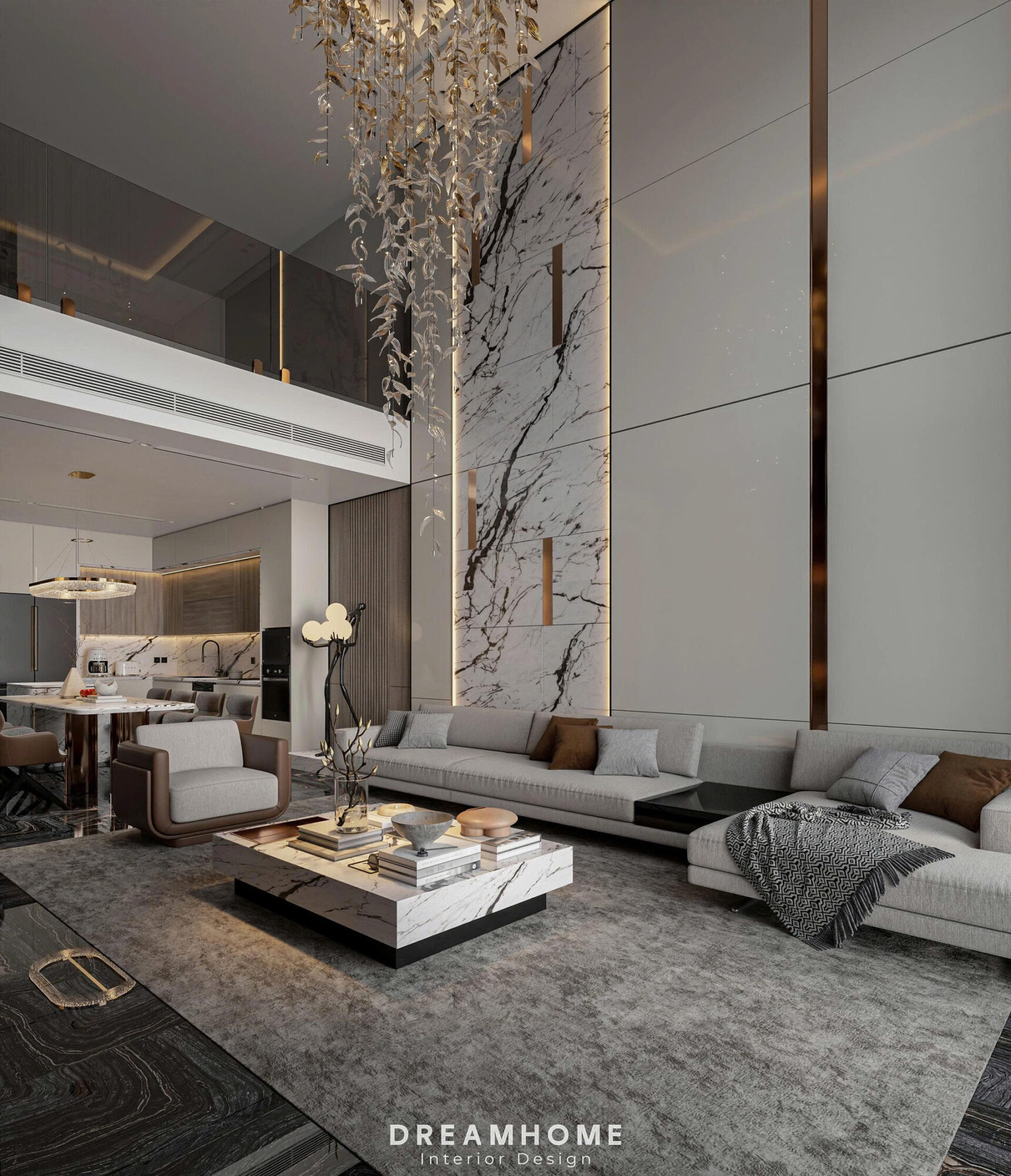 Top ý tưởng thiết kế phòng khách biệt thự Vinhomes Vũ Yên đẹp mê hoặc 43 thiết kế phòng khách
