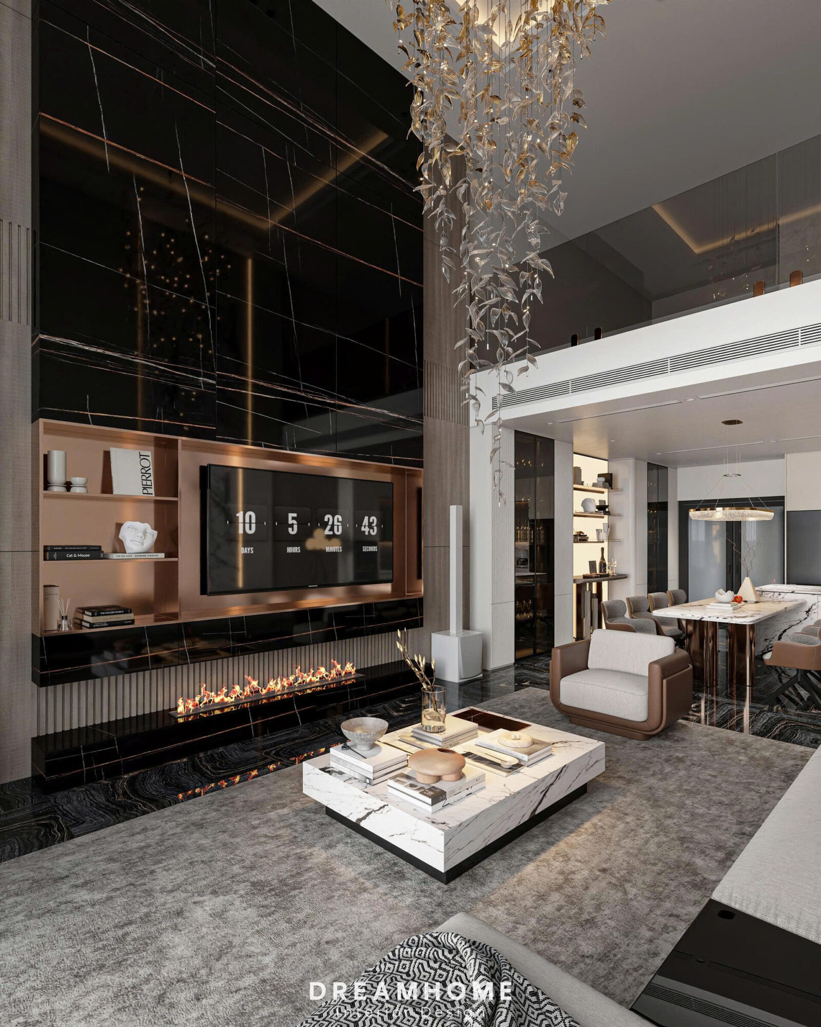 Top ý tưởng thiết kế phòng khách biệt thự Vinhomes Vũ Yên đẹp mê hoặc 47 thiết kế phòng khách