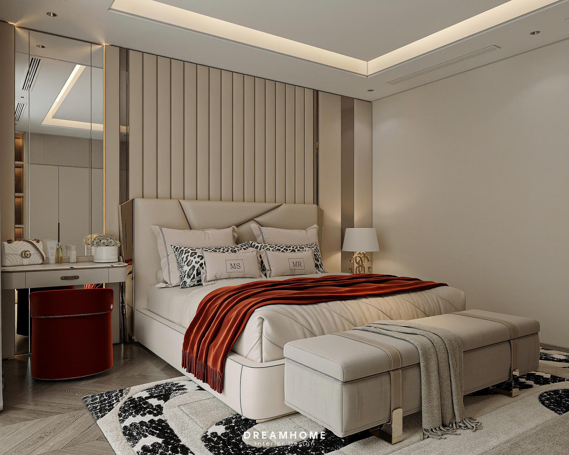 Gợi Ý Thiết Kế Phòng Ngủ Master Biệt Thự Vinhomes Vũ Yên Sang Trọng 42 thiết kế phòng ngủ